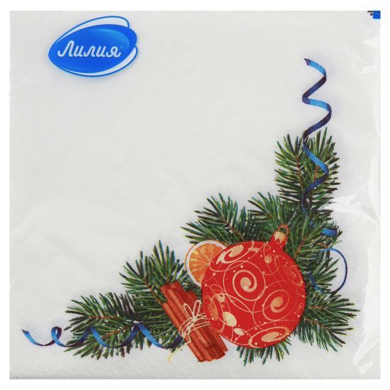 НГ салфетки 2-сл 33х33 Пряный декор /20