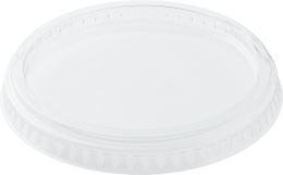 крышка ПЛОСКАЯ д/стакана РЕТ УЮ БЕЗ отверстия d=95/50