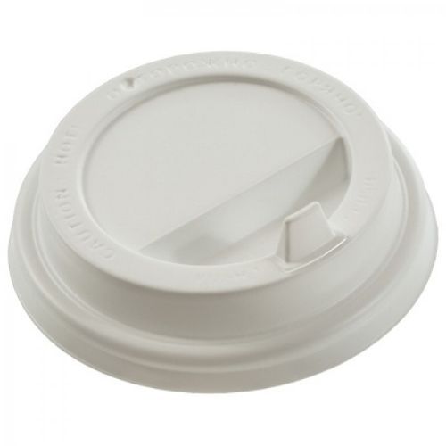 крышка д/стакана 300,400мл d=90мм белая с питейником/100 *