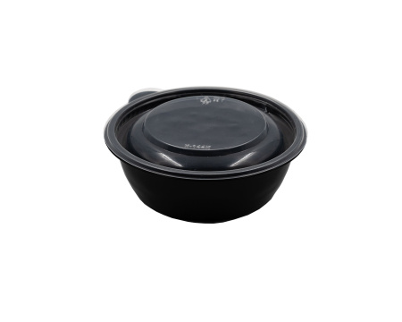 контейнер 144 мм ЮМТ 350мл черный (крышка 144К прозр.)*