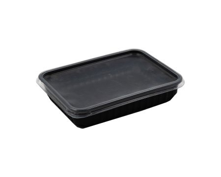 контейнер  500мл прямоугольный 179х132 СтП ЧЕРНЫЙ/50