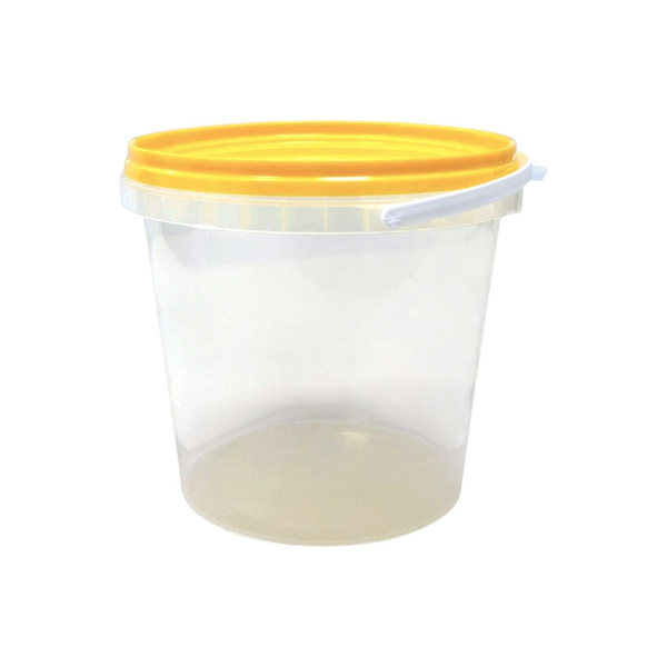 банка 1л прозр. желт. крышка d=130/50