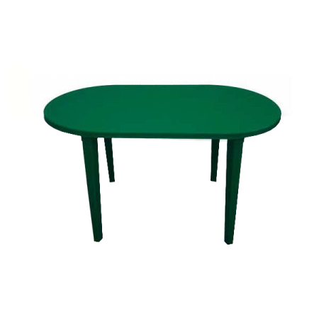 стол пластиковый овальный темно-зеленый