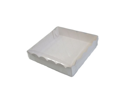 коробка бум. универсальная дно+крышка прозр. 200х200х45 *