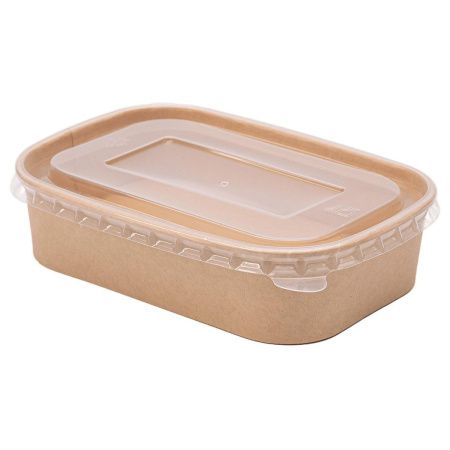 контейнер бум. 500 мл HotSoft с плоской крышкой/170х120х43