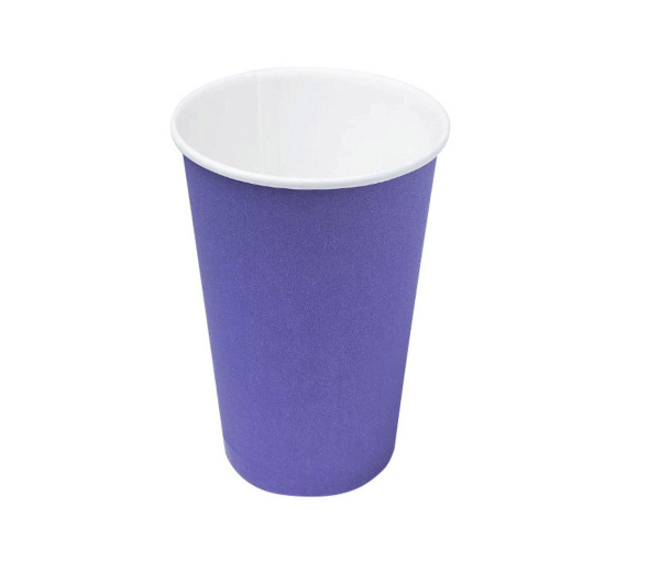 стакан бум. 350 мл Фиолетовый*