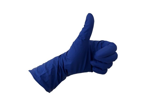 перчатки латексные синие XL High Risk/5 пар