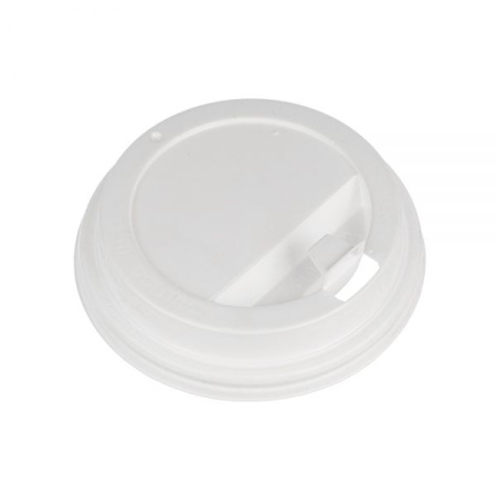 крышка д/стакана 250мл d=80мм белая с питейником/50 *