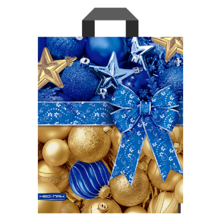 пакет петл. 28х34 Подарочный с бантом 60 мкм НГ ШК/25