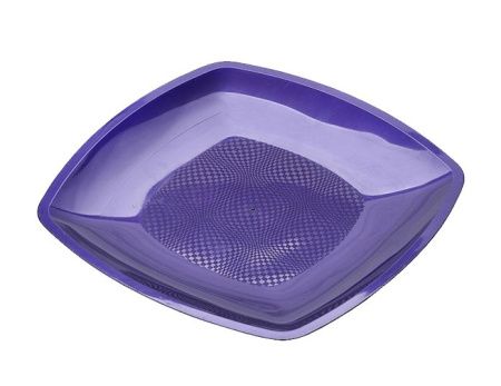 тарелка квадратная ПП 180х180 фиолетовая/3