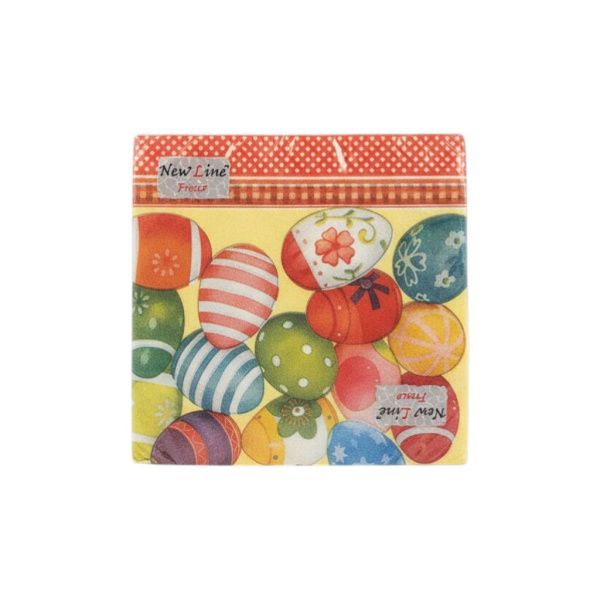 салфетки 2-сл 33х33  /20 Пасхальные яйца кант