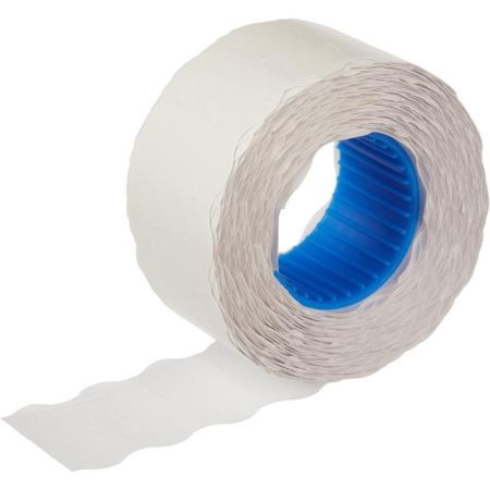 этикет-лента 26х16 белая волнистый край