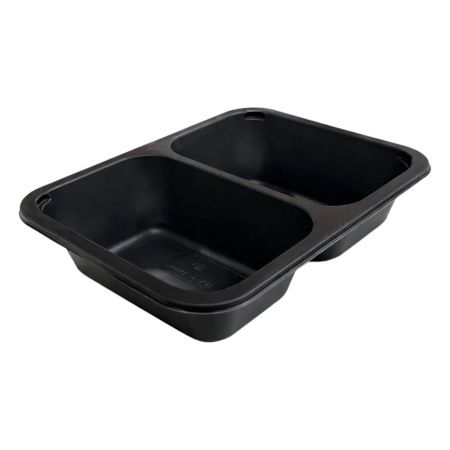 лоток под запайку 187х137х45 черный 2-х секц. 50/50 УЮ/480 *