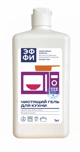 средство для плит и  кухни "Эффективная формула" (гель) 1 кг ЧЗ *