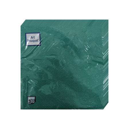 салфетки 3-сл 33х33 БУКЕТ Барокко темно-зеленый/16