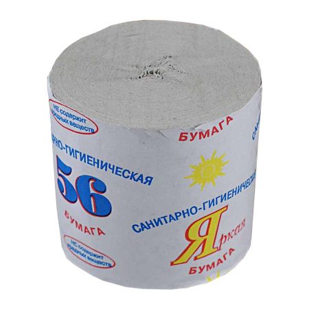 бумага туалетная БЕЗ ВТУЛКИ "№56 Яркая"/40