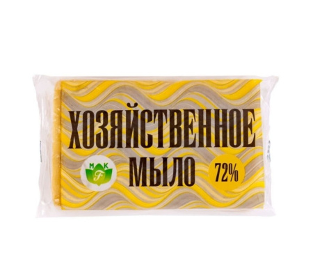 мыло хозяйственное 200гр в упаковке Белое*