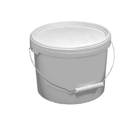 банка 5,5л белая  с белой крышкой АУ