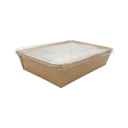 контейнер бум. 1000 мл с пласт. крышкой/50 *