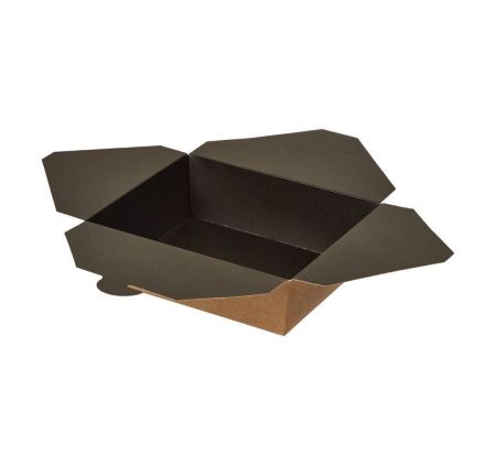 коробка бум. 950 мл FOLDBOX чёрный/170х135х50 *