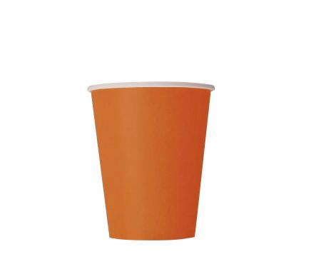 стакан бум. 250 мл Оранжевый
