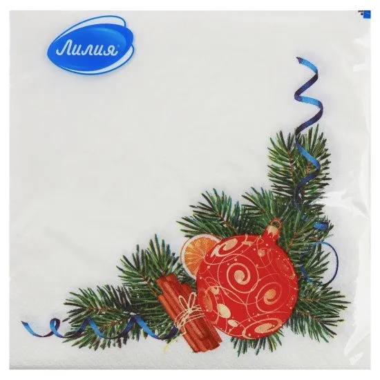 НГ салфетки 2-сл 33х33 Пряный декор /20